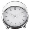 Mobestech Silent Alarm Clock Metal Digital Clock for Bedside Table