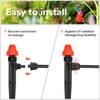 Drip Irrigation Emitters for 1/4" Tubing: Adjustable 360 Degree Drip
