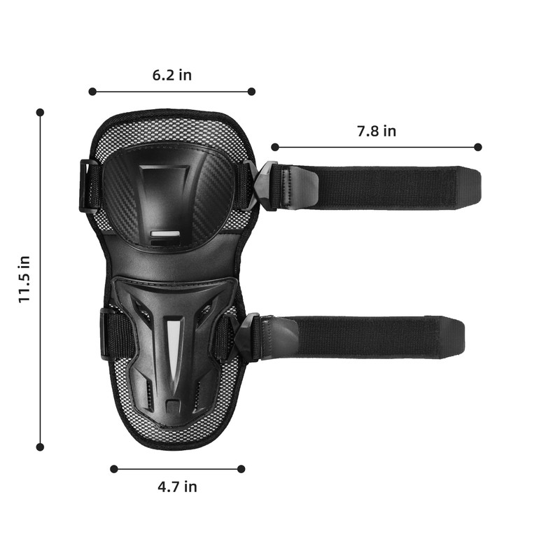 BRAVORD Powersports Knee Shin Guards/Elbow Guards for Adults, Elbow and