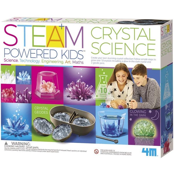 4M Deluxe Crystal Growing Combo Steam Science Kit from STEAM Powered Kids, For Boys & Girls Ages 10+