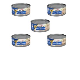 Generic SOL MAR Canned White Chicken - 98% Fat Free Gluten Free High Protein Chunk White Chicken Salads Sandwiches Wraps Bowls Bonus Item Yasswsdes Pack of 5