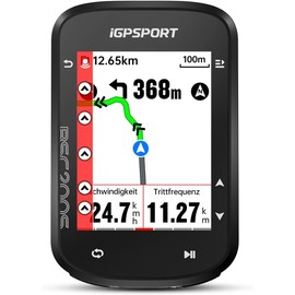 iGPSPORT BSC200S Wireless Bicycle Computer with GPS Route Navigation, Bicycle Computer with 2.4 Inch Colour Screen, Motion Detection