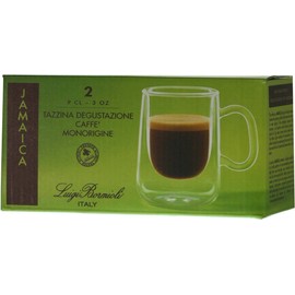 Bormioli Luigi 10663/01 Single Origin Coffee Cups, 2 Count Jamaica