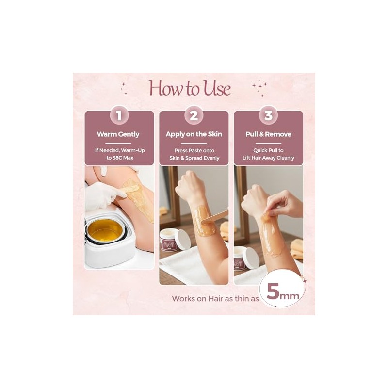 Strong sugar paste - hair removal sugaring for smooth skin