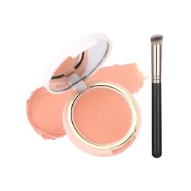 Erinde Crema Iluminadora Correctora del Color de Debajo de Los Ojos, Corrector Facial Resistente al Agua y de Cobertura Total Para Ojeras, Maquillaje de Cobertura Duradera Para Mujeres,#02
