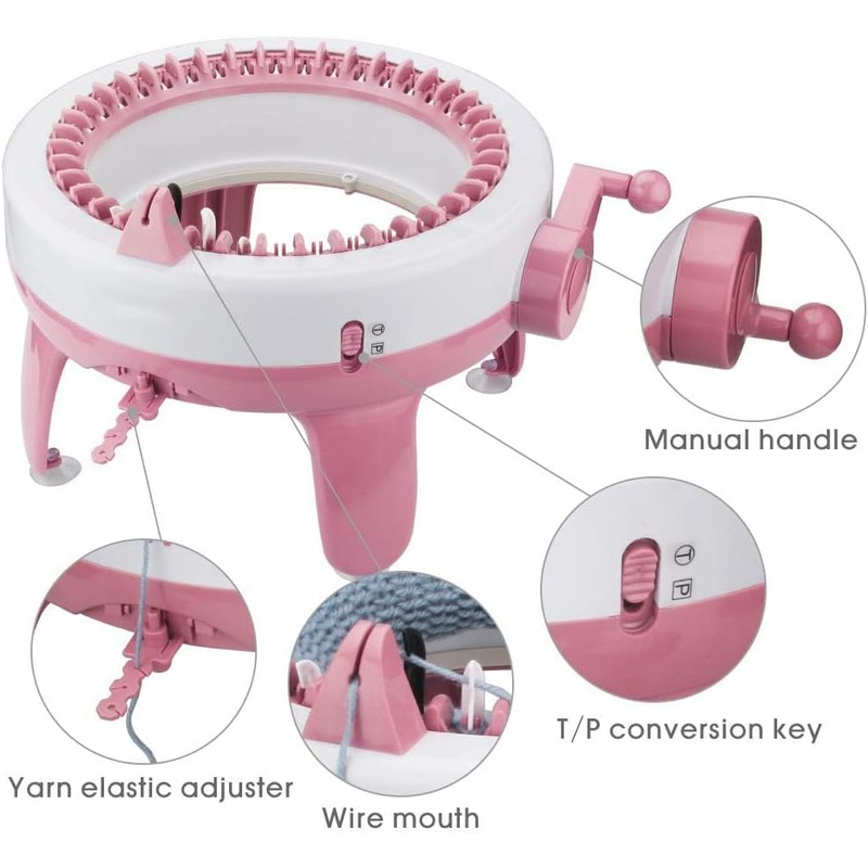 MIAOKE Knitting Machine Adapter, Fast Knitting Interchangeable Crochet Machine Adapter