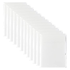 Jiemay 600 Pcs Transparent Sticky Notes Pad , 12 Packs Clear Sticky Notes for Books Message Reminder, Waterproof self-Adhesive Translucent Sticky Notes 3x2 Inch