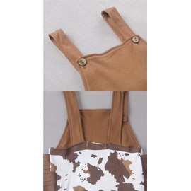 Dressy Daisy Baby Boys Western Style Cowboy Overalls Costume Outfit Set with Red Bandana and Sheriff Hat Size 18-24 Months