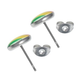Gatuida Stainless Steel Earrings for Gay Lesbian Pride Durable Studs Chic Rainbow Jewelry for Daily Wear for Parties Special Occasions