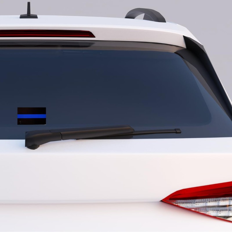 Thin Blue Line Police Sheriff Car Decal / Sticker -