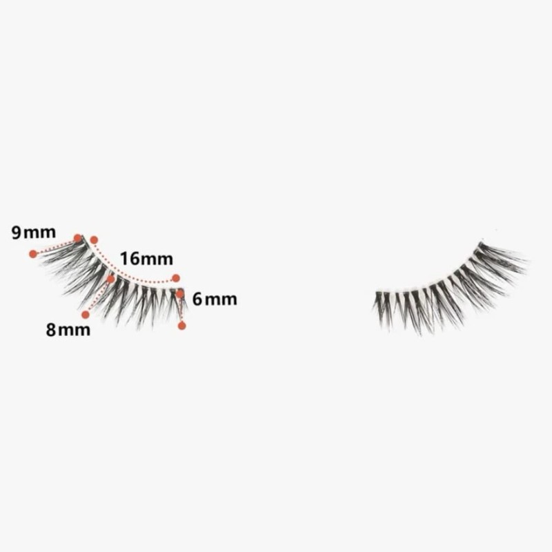Lavi Lashes 6 Lash Pairs Cat Eye Strip Natural False