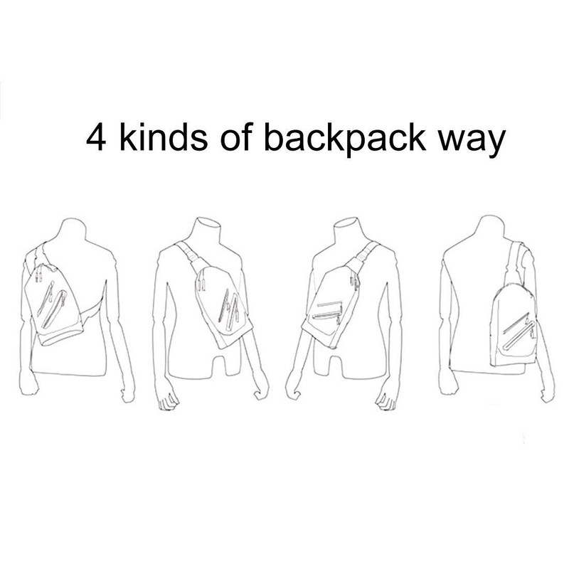 DFVmobile - Backpack Waist Shoulder Bag Nylon for General Mobile