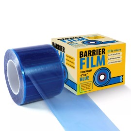 House Brand Blue Barrier Film, Plastic Sheets, Tape for Dental Tattoo Medical Adhesive Roll - Blue, 1