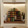 4 Tier Wood Spice Rack Organizer for Cabinet, Super Sturdy