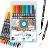 SKULLPAPER® SketchPen Set (Set 01-11 Colours + Blender)