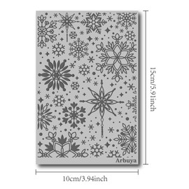 arriettycraft Polymer Clay Snowflakes Texture Sheets for Earrings Jewelry Making, Christmas Snowflake Clay Texture Mat for Polymer Clay Projects Floral Stamps for Clay Earrings Tools