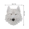 3D Simulation Animal Head Statues Wall Decor Resin Unique Exquisite