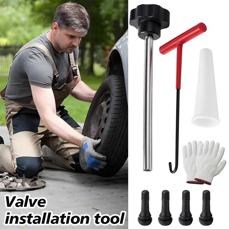 Sandfren Car Tire Valve Quick Change Tool Kit, 13PCS Tyre