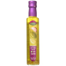 Mantova Garlic Extra Virgin Olive Oil (EVOO), USDA Organic, Cold-Pressed, Imported from Italy. Perfect for salad dressing, vegetables, pasta salad, dipping Italian bread or pan frying, 8.5 ounce