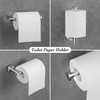 Round Brushed Nickel Bathroom Hardware: 8 Pieces Stainless Steel Bath