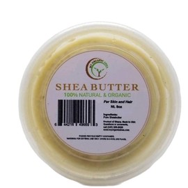 Ghana Unrefined Shea Butter 2oz, 4oz & 8oz - Raw, Paraben Free, Rich Creamy Texture, Versatile for Skincare Routines - Volume: 4oz