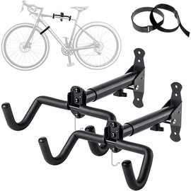 Bike Rack for Garage Storage Bike Hangers for Garage Racks Hanger Wall Bike Rack Wall Mount Bicycle Storage - Style: 2 PACK