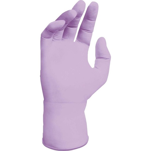 Kimberly Clark Safety 52819 Nitrile Exam Gloves, Lavender, Size Large, 250 Count