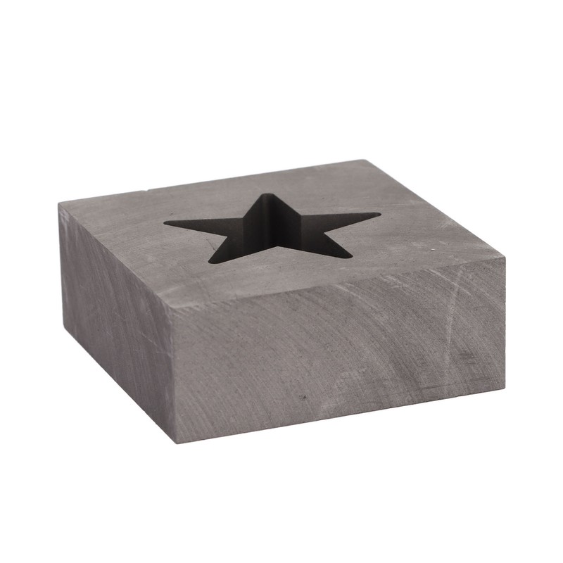 Graphite Ingot Mold Star Shape Gold Silver Melting Casting Mould