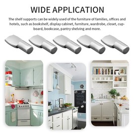 Divono 20 Pack Shelf Pins, 5 mm Metal Shelf Support Pegs, Shelf Pins Metal Book Shelf Bracket for Cabinet Furniture Closet Bookcase, Kitchen Wardrobe Shelves