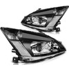 KILOAUTO Headlights Assembly Pair Fit For 2003-2007 For Honda Accord