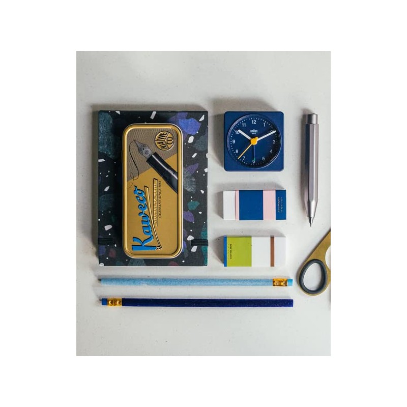 BRAUN/Brown Table Clock, Alarm Clock, Table Clock, Blue BC02BL Genuine