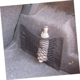 Outanaya 4pcs Double Layer Trunk Cargo Organizer Net High Elastic Mesh Car Storage for Suvs Pickup Trucks Durable Clutter Vehicle Storage