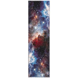 Safavieh Galaxy Collection GAL109P Abstract Runner, 2'3" x 10' , Purple / Multi