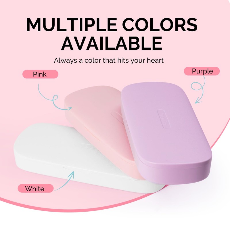 [2025 Upgraded]MelodySusie Acrylic Nail Tool Storage Box,Portable Dustproof Stand Displayer