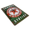 Retro petrol stations metal sign with embossing, suitable for Texaco