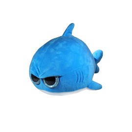 The Grumpy Octopus - Grumpy Shark - Adorable Super Soft Plush Stuffed Animal Toy (Glitter Eyes) - Large 8 Inch - Unique Gift for Kids and Adults