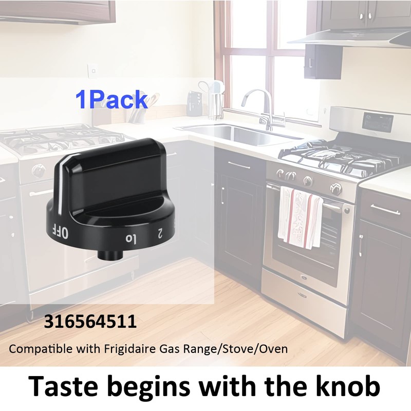 Upgrade 316564511 Stove Knobs Replacements, Only Compatible with Frigidaire Gas