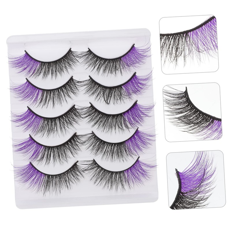 FOMIYES 5sets False Eye Lashes with Volume Beauty Eyelash Set