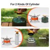 Odoland 4000W Camping Stove, Windproof Adjustable Lightweight Backpacking Gas Stoves,