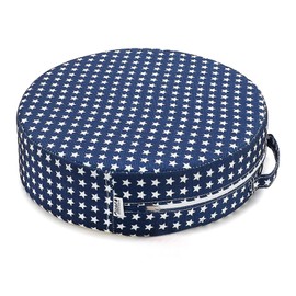 Zicac Booster Seat Chair, Child Portable Cartoon Seat Cushion Design for Children, Removable, Washable, Children's Booster Seat, Round Booster Seat for Children, Adults (Navy Blue)