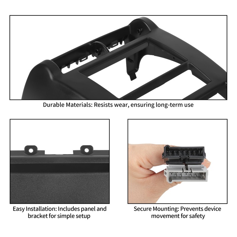 OKPARZ Compatible for Double DIN Dash Radio Bezel Center Trim
