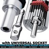 MANWALD Universal Socket Tool Set, Ratcheting T-Handle Screwdriver Set with
