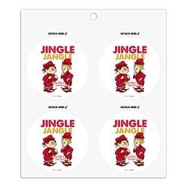 Year Without a Santa Claus Jingle Jangle Refrigerator Fridge Locker Vinyl Circle Magnet Set
