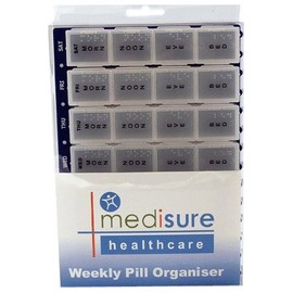 Medisure Large Weekly Pill Organiser 28 Compartments