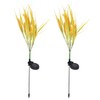 2pcs Solar Wheat Ear Lights IP44 Waterproof Wheat Ear LED