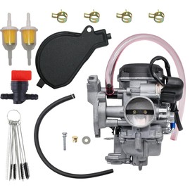 JULRICARB 0470-470 Carburetor For Arctic Cat Prowler XT 650 2006-2009 4x4 H1 Automatic 0470-482 with Fuel Filter & Shut Off Valve