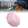 Folding Umbrella 10 Ribs Manual Opening Closing Dual Purpose UV