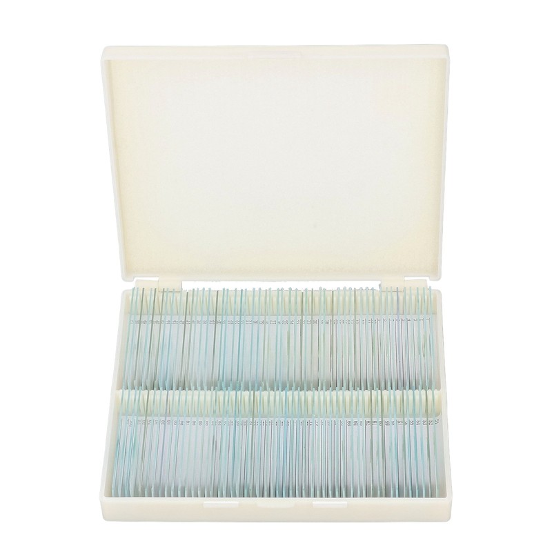 100pcs Microscope Slides Rounded Edge Plants Blank Microscope Slides for