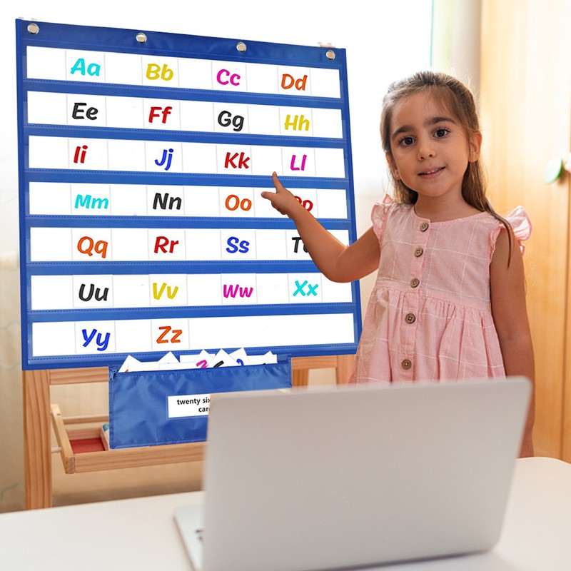 Classroom Pocket Chart Calendar Pocket Chart Multifunctional Hanging Pocket Chart