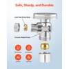 VEVOR 10-Pack Angle Stop Valve, 1/4 Turn Water Shut Off